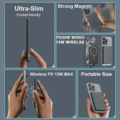 Batería Magnética Portátil para Telefono